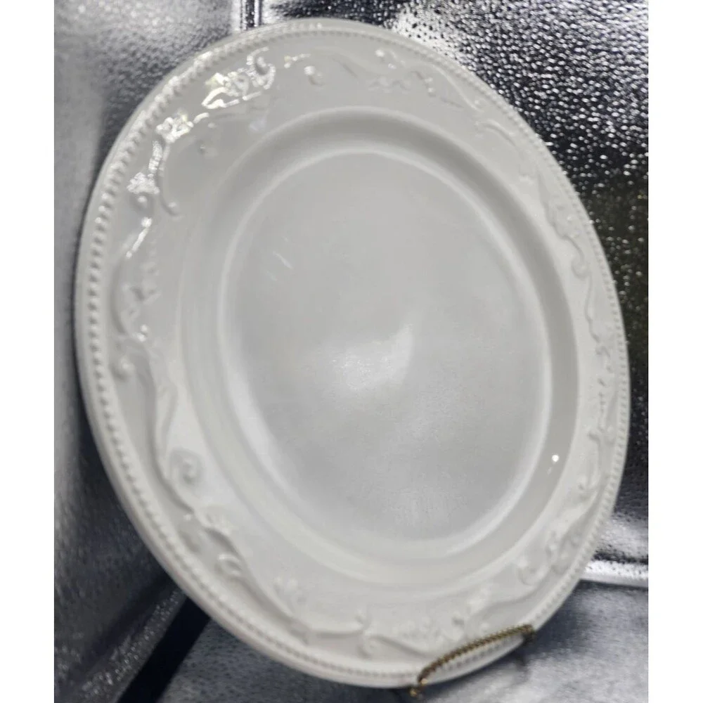 Mesa International Embossed Dot & Scrolls Dinner Plates (Set of 2)